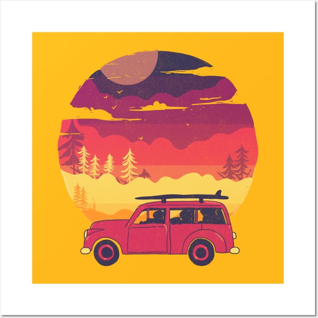 COSMIC ROAD TRIP Wall Art by luisereno